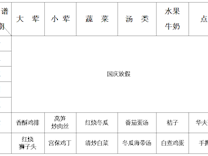 2023-2024学年第一学期越溪实小学生菜谱（第6周）