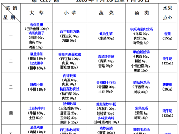 2025-2026学年第一学期越溪实小学生菜谱（第22周）